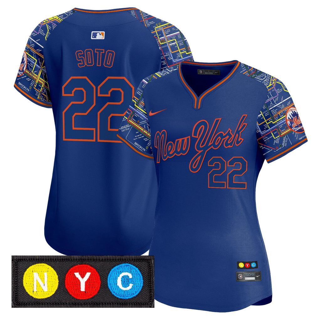 Women’s New York Subway Style Vapor Premier Limited Jersey – Stitched