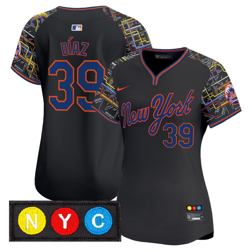 Women’s New York Subway Style Vapor Premier Limited Jersey – Stitched