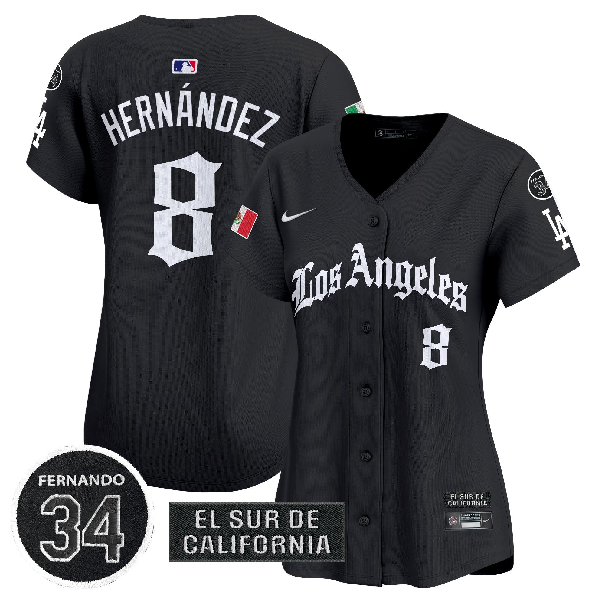 Women’s Mexico 2025 LA Gothic Style Vapor Premier Limited Jersey