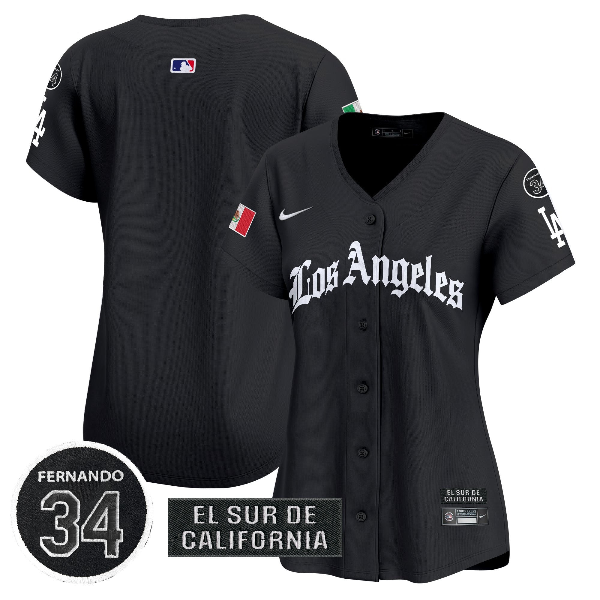 Women’s Mexico 2025 LA Gothic Style Vapor Premier Limited Jersey