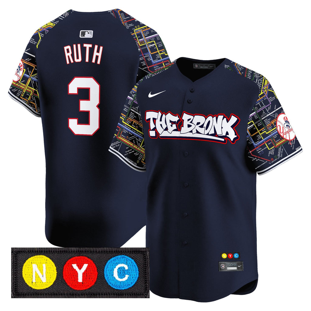 Men’s New York The Bronx Subway Style Vapor Premier Limited Jersey – Stitched