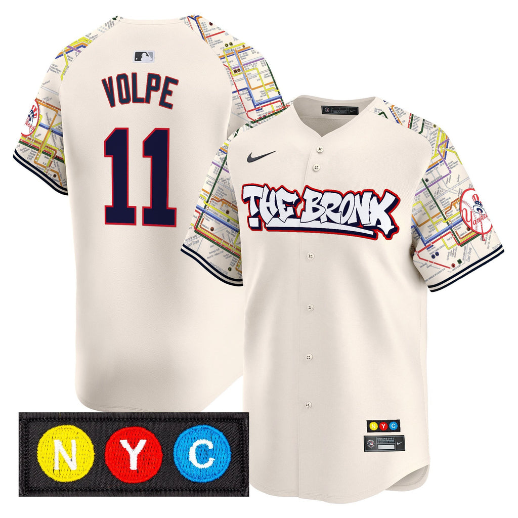Men’s New York The Bronx Subway Style Vapor Premier Limited Jersey – Stitched