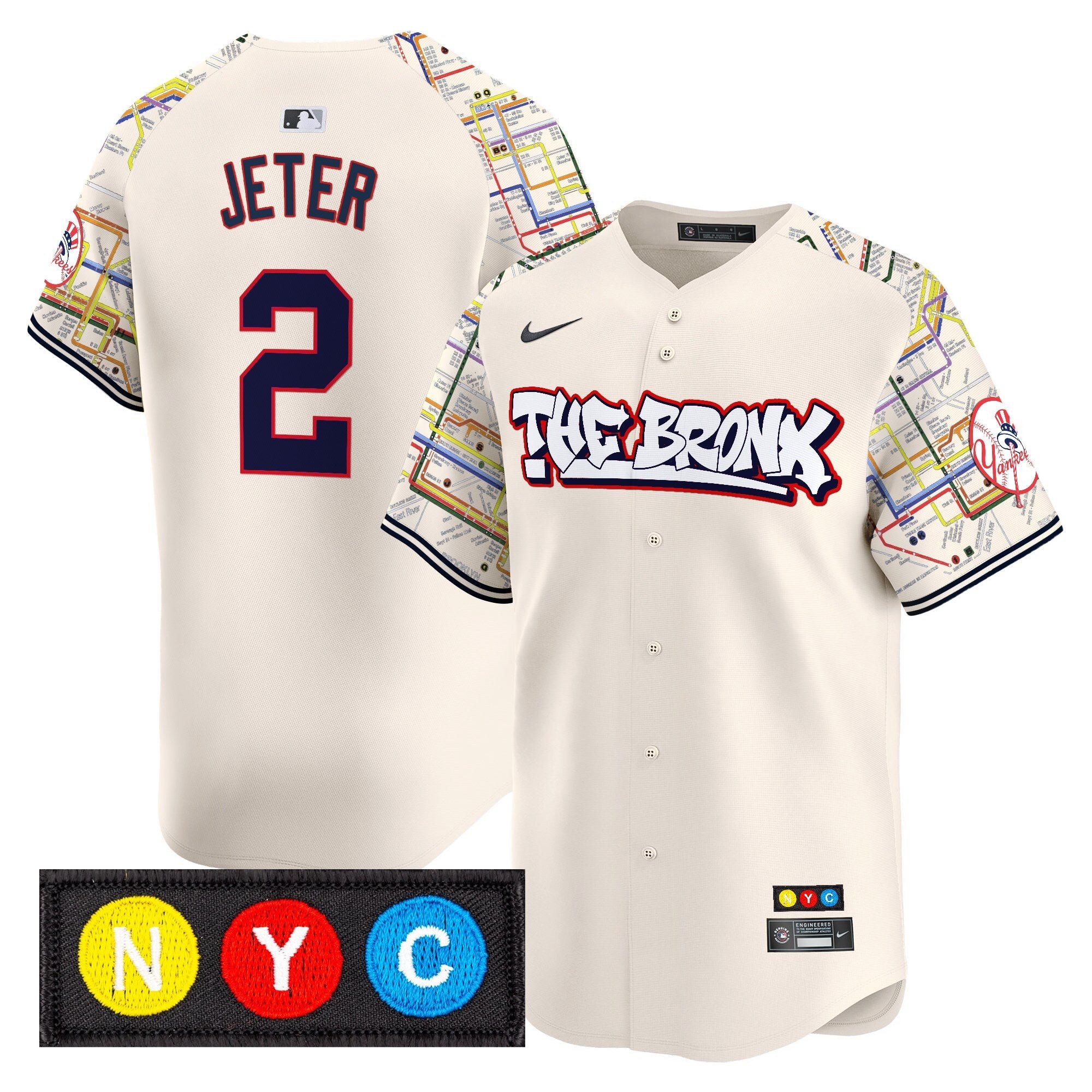 Men’s New York The Bronx Subway Style Vapor Premier Limited Jersey – Stitched