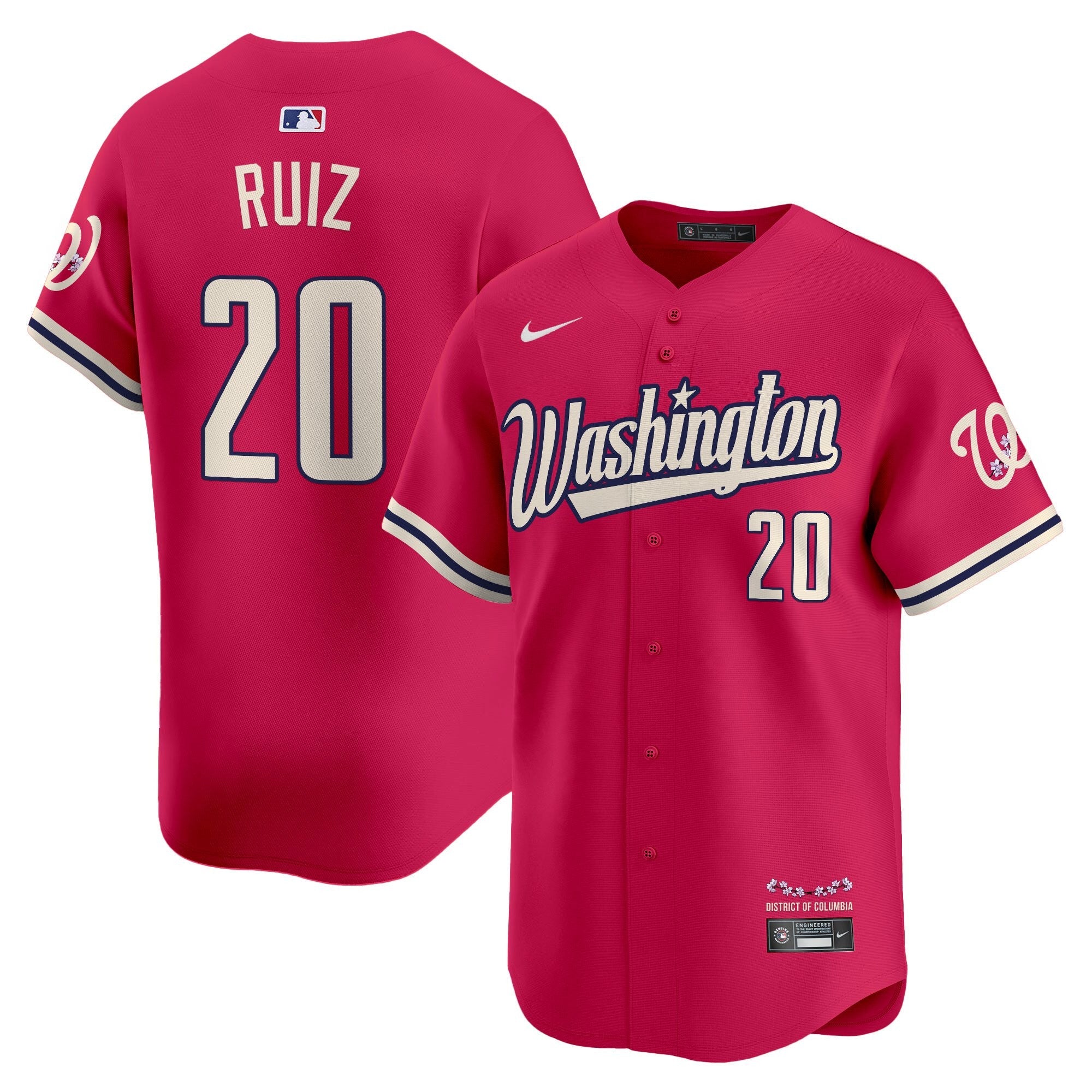 Men’s Washington Cherry Blossom Style Vapor Limited Jersey
