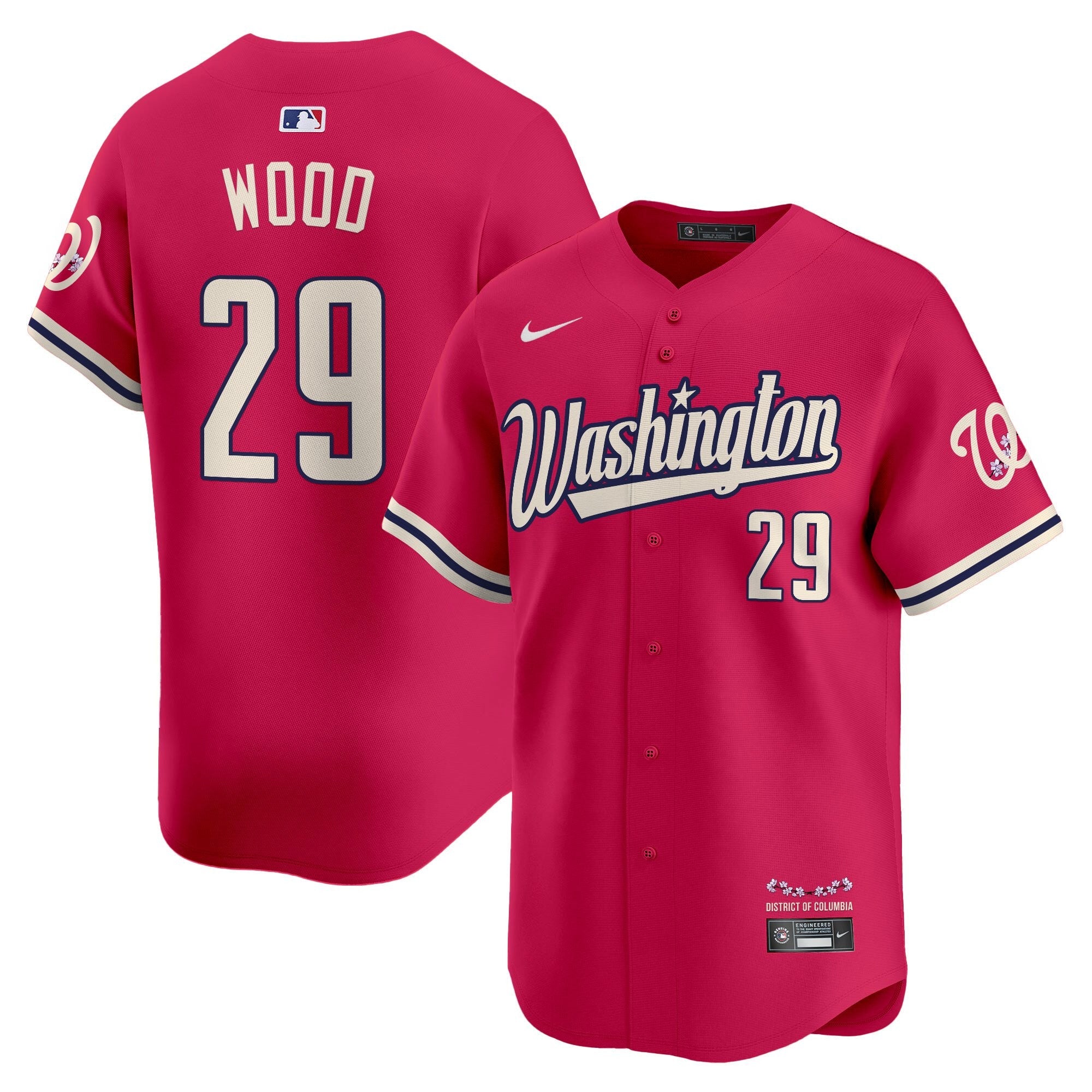 Men’s Washington Cherry Blossom Style Vapor Limited Jersey