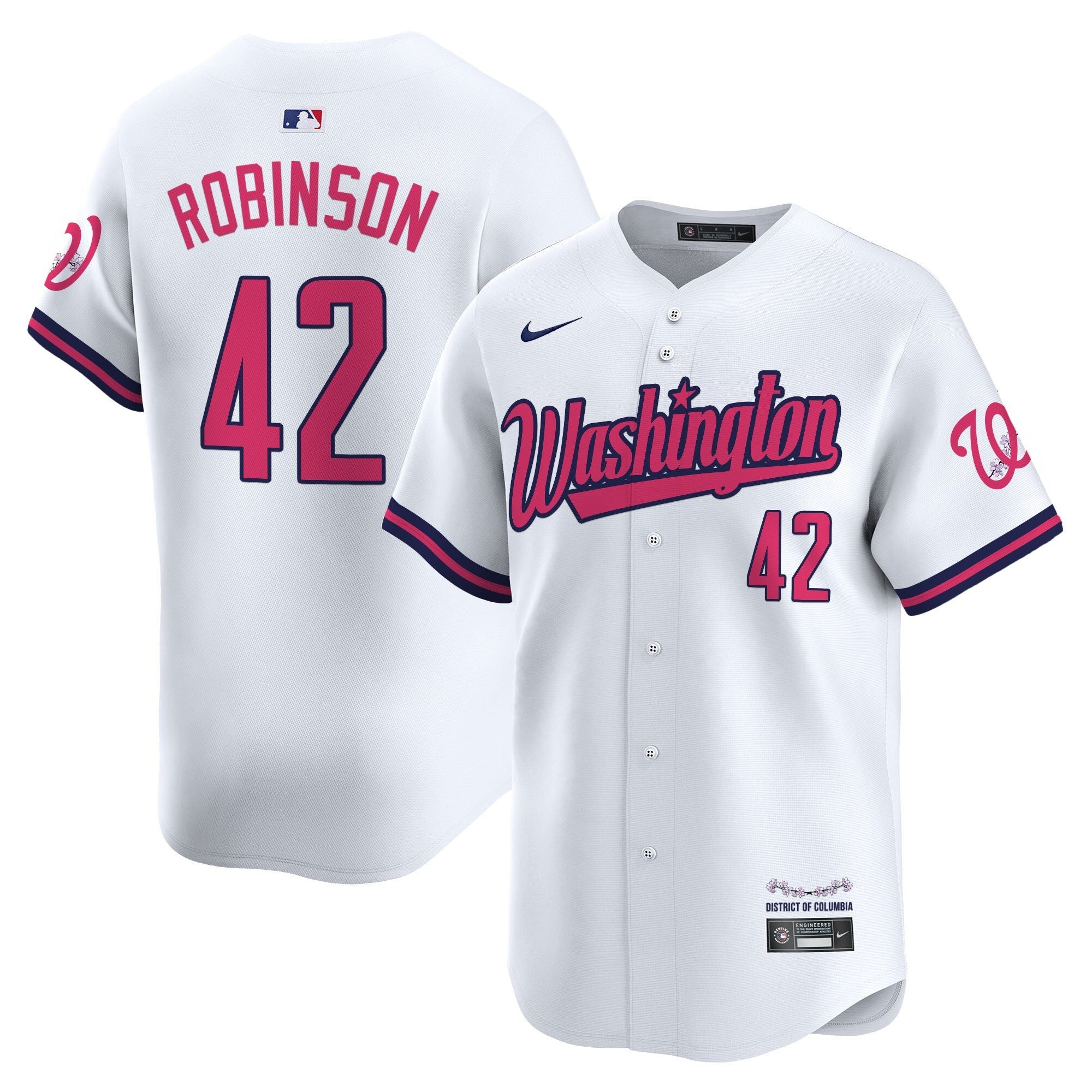 Men’s Washington Cherry Blossom Style Vapor Limited Jersey