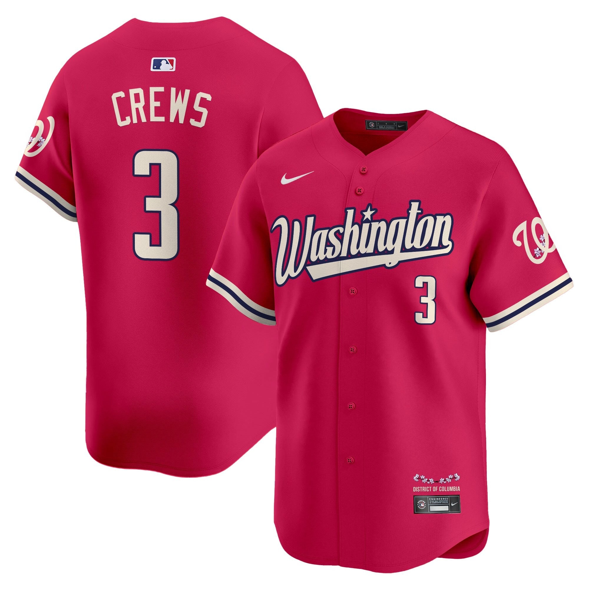 Men’s Washington Cherry Blossom Style Vapor Limited Jersey