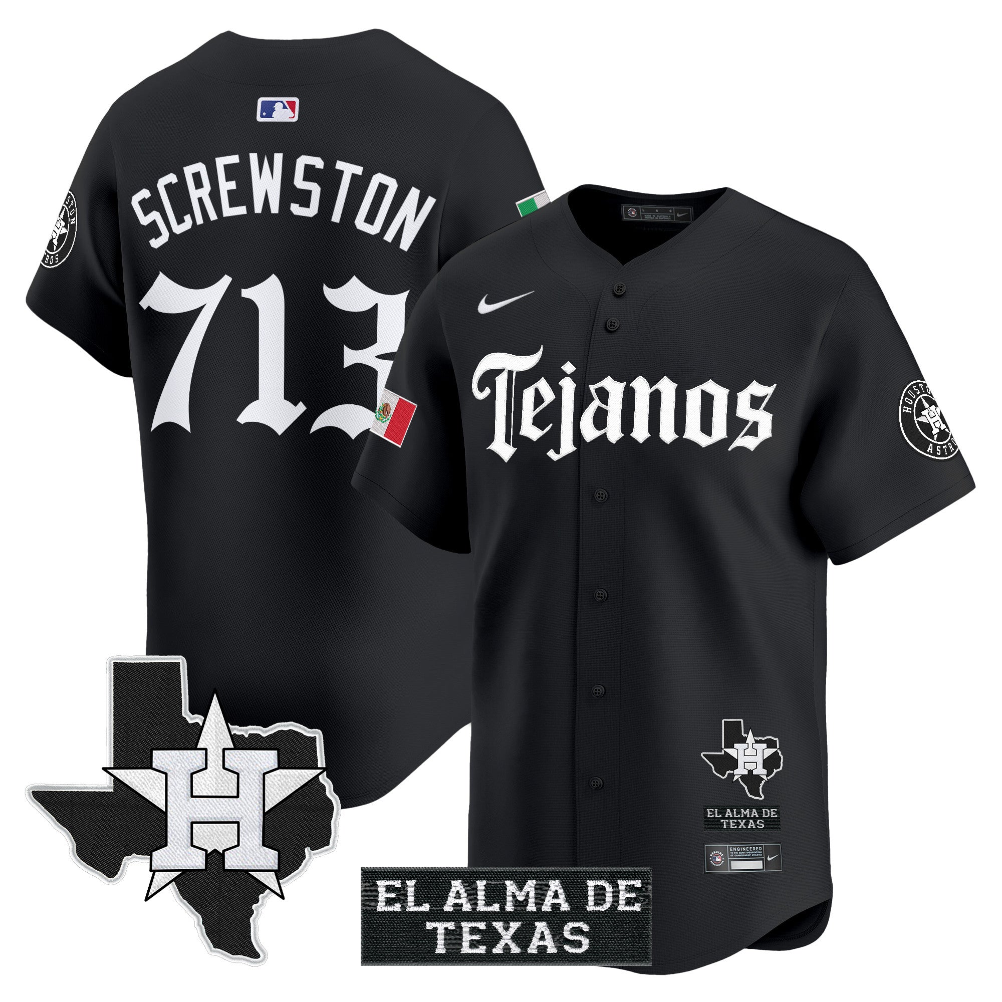 Men’s Houston Mexico Tejano Barrio Style Vapor Premier Limited Jersey