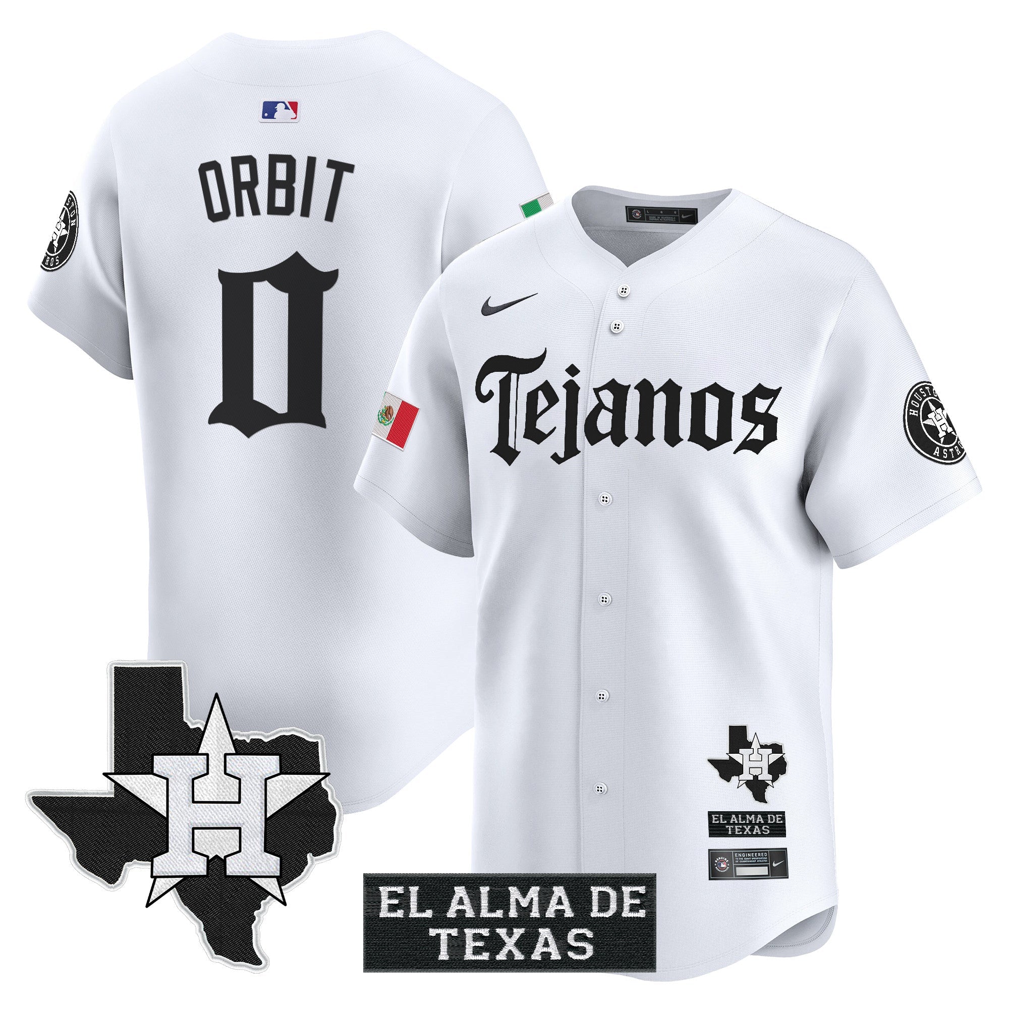 Men’s Houston Mexico Tejano Barrio Style Vapor Premier Limited Jersey