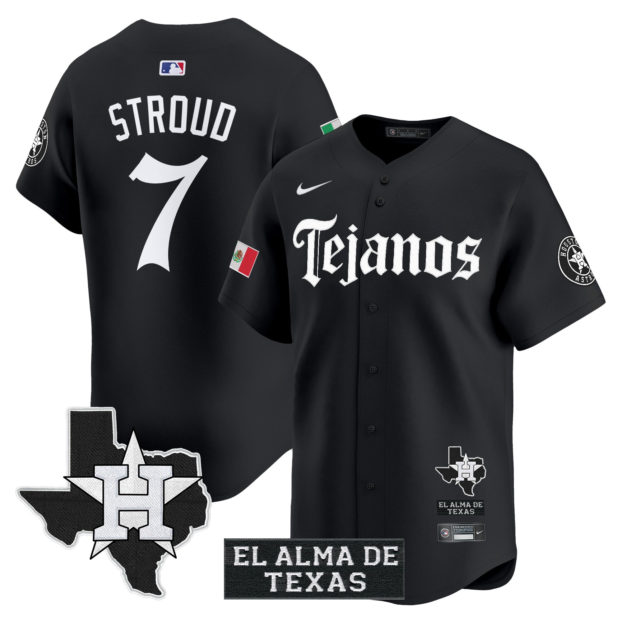Men’s Houston Mexico Tejano Barrio Style Vapor Premier Limited Jersey