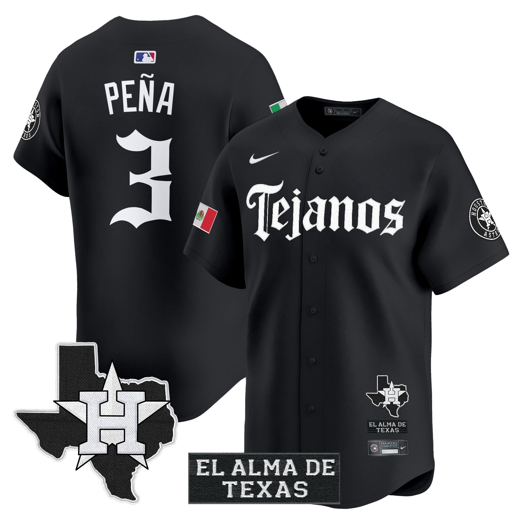 Men’s Houston Mexico Tejano Barrio Style Vapor Premier Limited Jersey