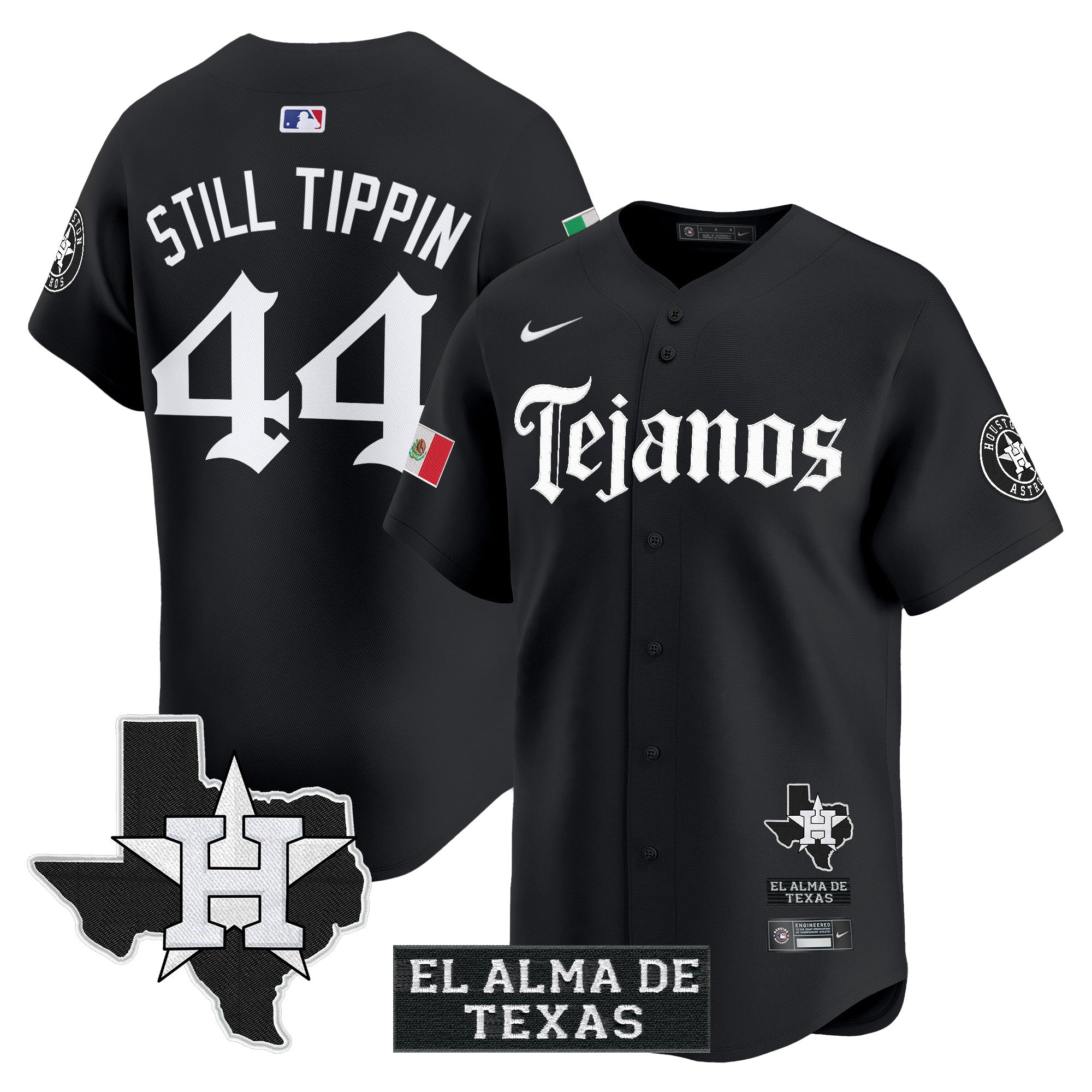 Men’s Houston Mexico Tejano Barrio Style Vapor Premier Limited Jersey