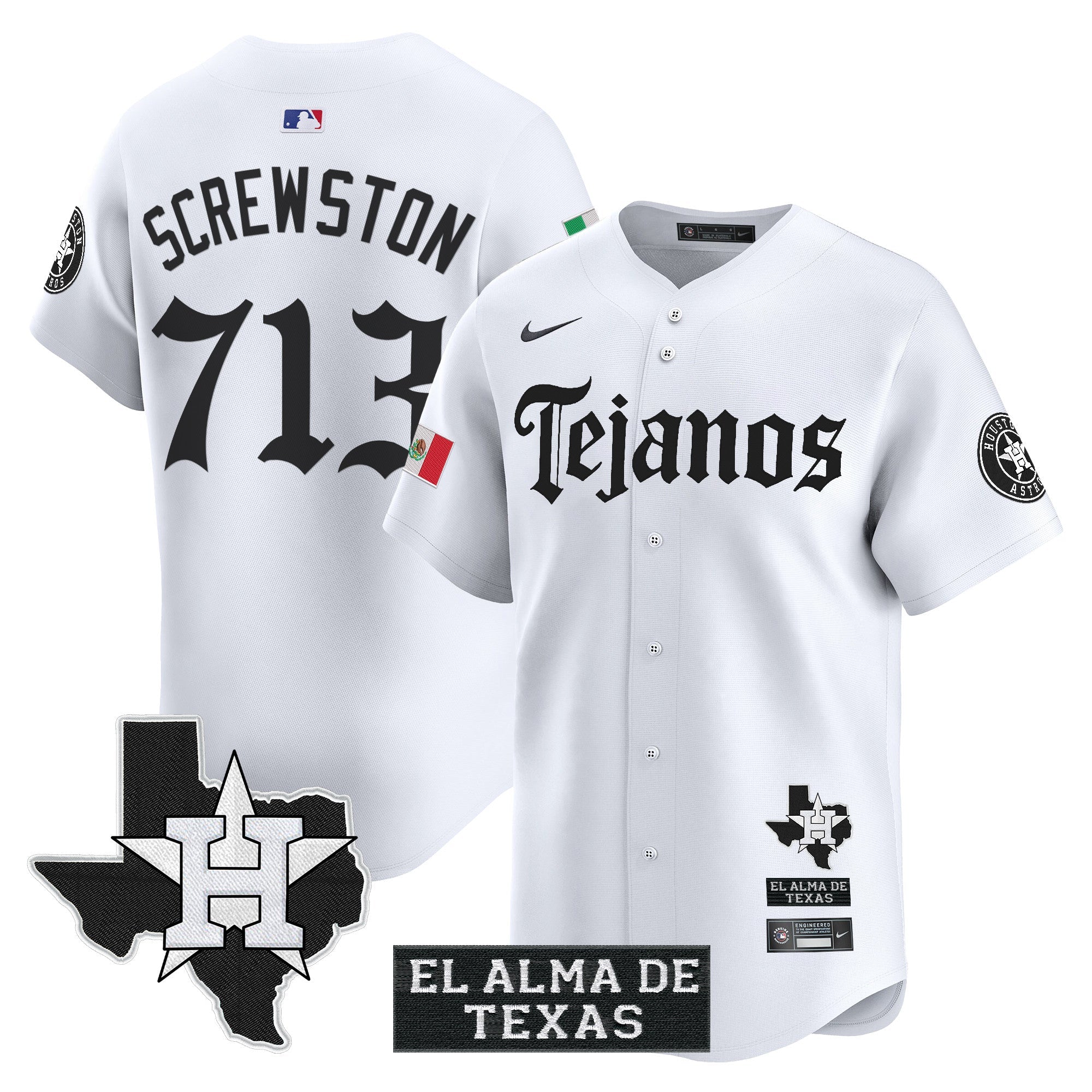 Men’s Houston Mexico Tejano Barrio Style Vapor Premier Limited Jersey