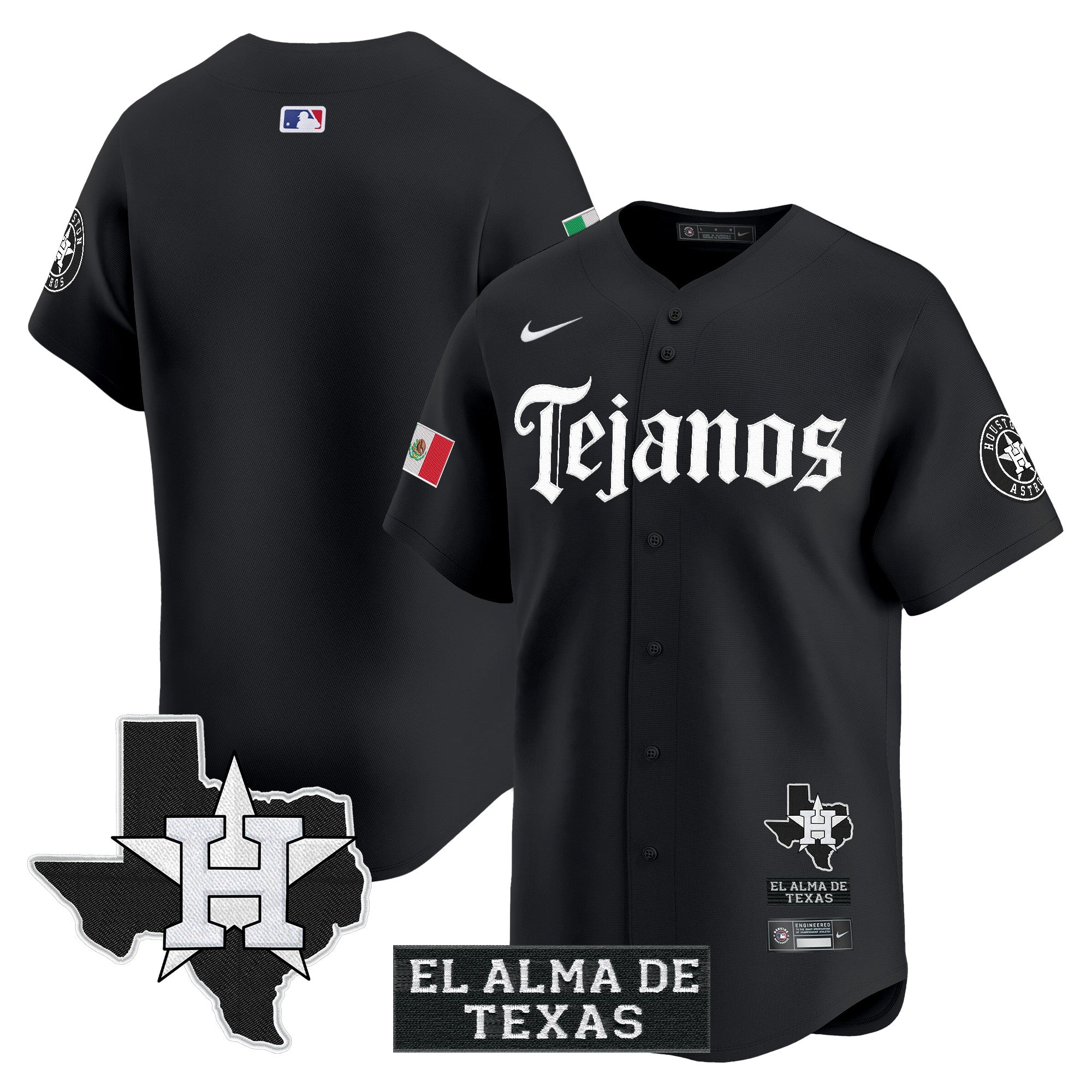 Men’s Houston Mexico Tejano Barrio Style Vapor Premier Limited Jersey