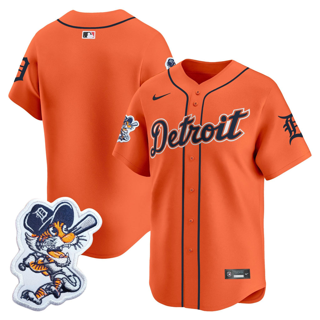Men’s Detroit Paws Patch Vapor Premier Limited Jersey