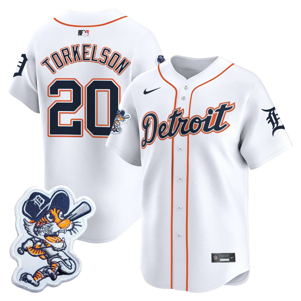Men’s Detroit Paws Patch Vapor Premier Limited Jersey