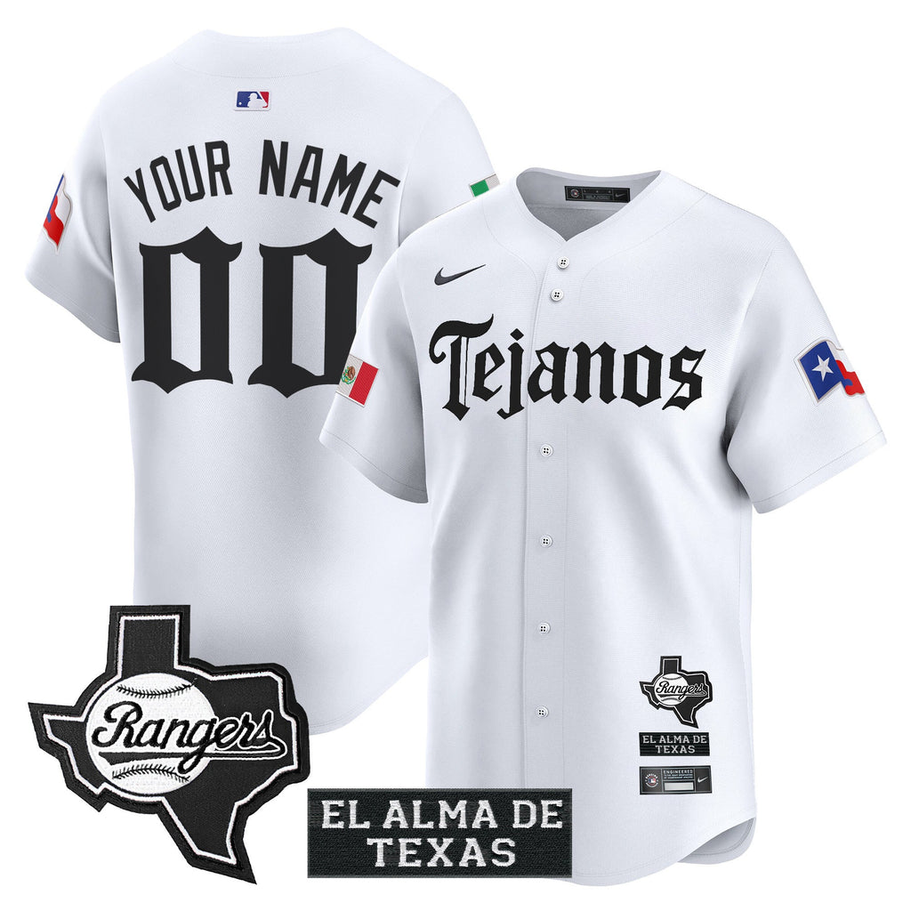 Texas Mexico Tejano Barrio Style Vapor Premier Limited Custom Jersey