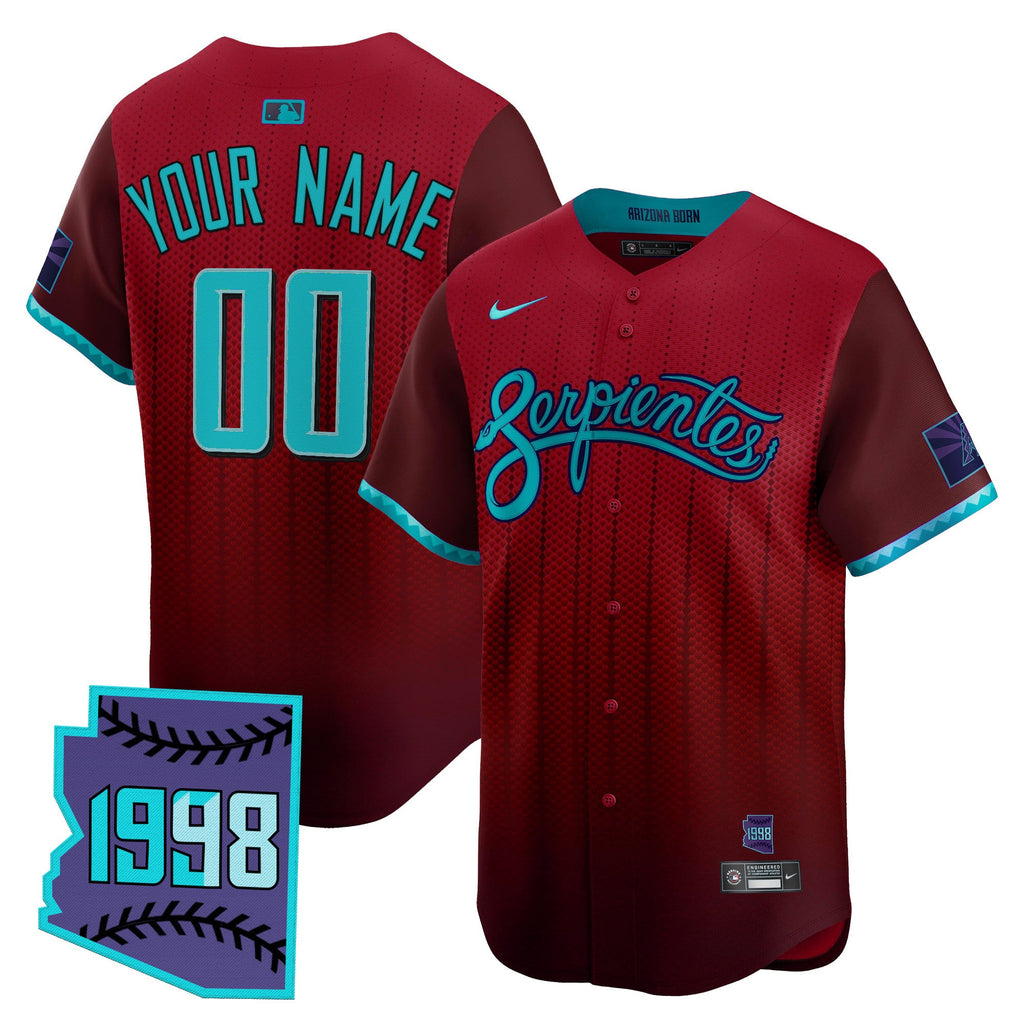 Arizona 2025 City Connect Vapor Premier Limited Custom Jersey V2 – Stitched