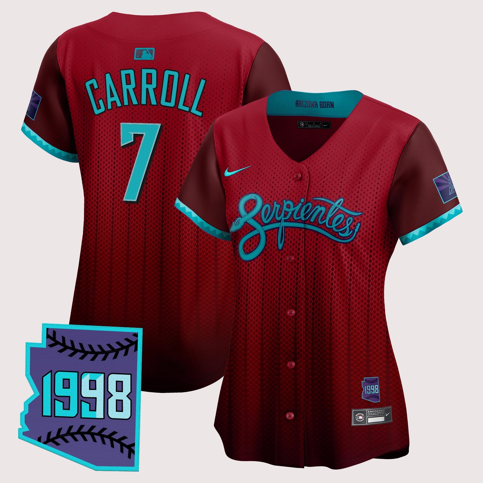 Women’s Arizona 2025 City Connect Vapor Premier Limited Jersey V2 – Stitched