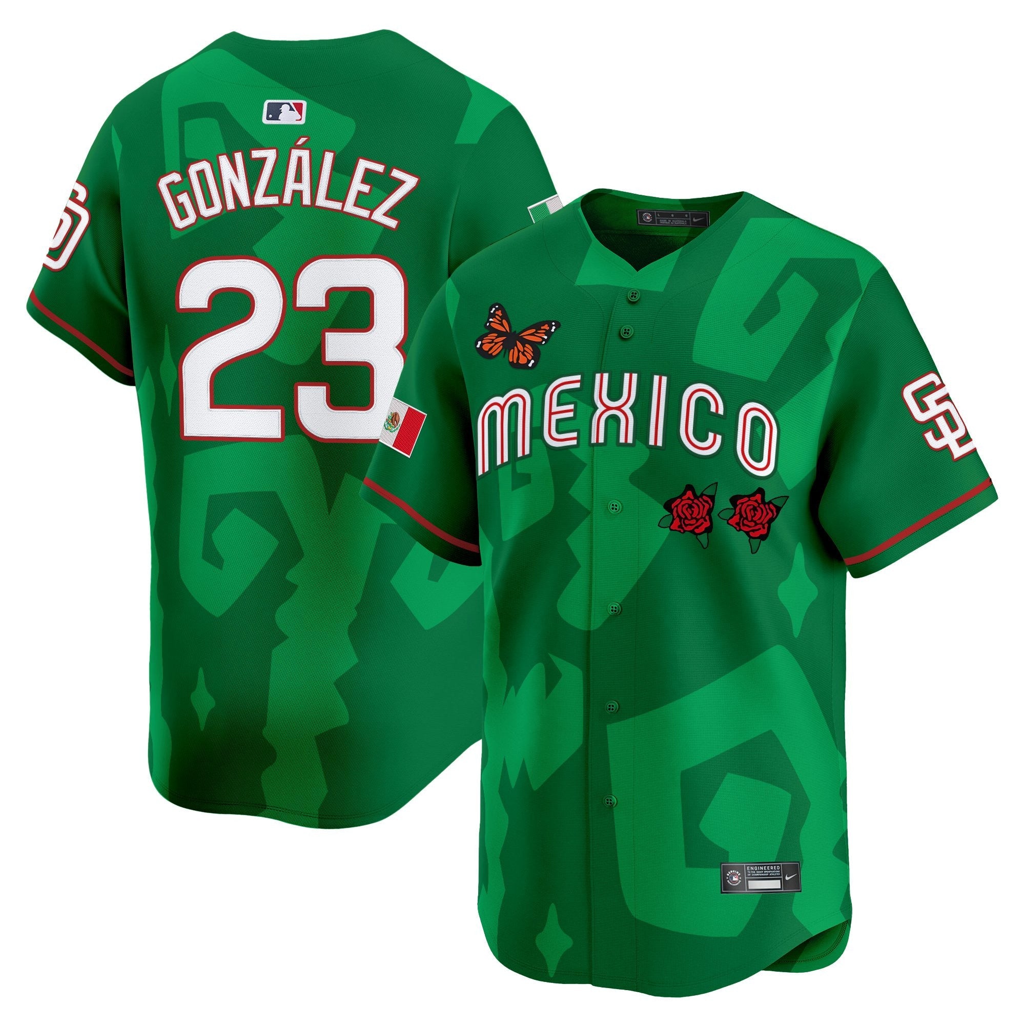 Men’s 2025 Mexican Heritage x Sentrock Vapor Premier Limited Jersey – Stitched
