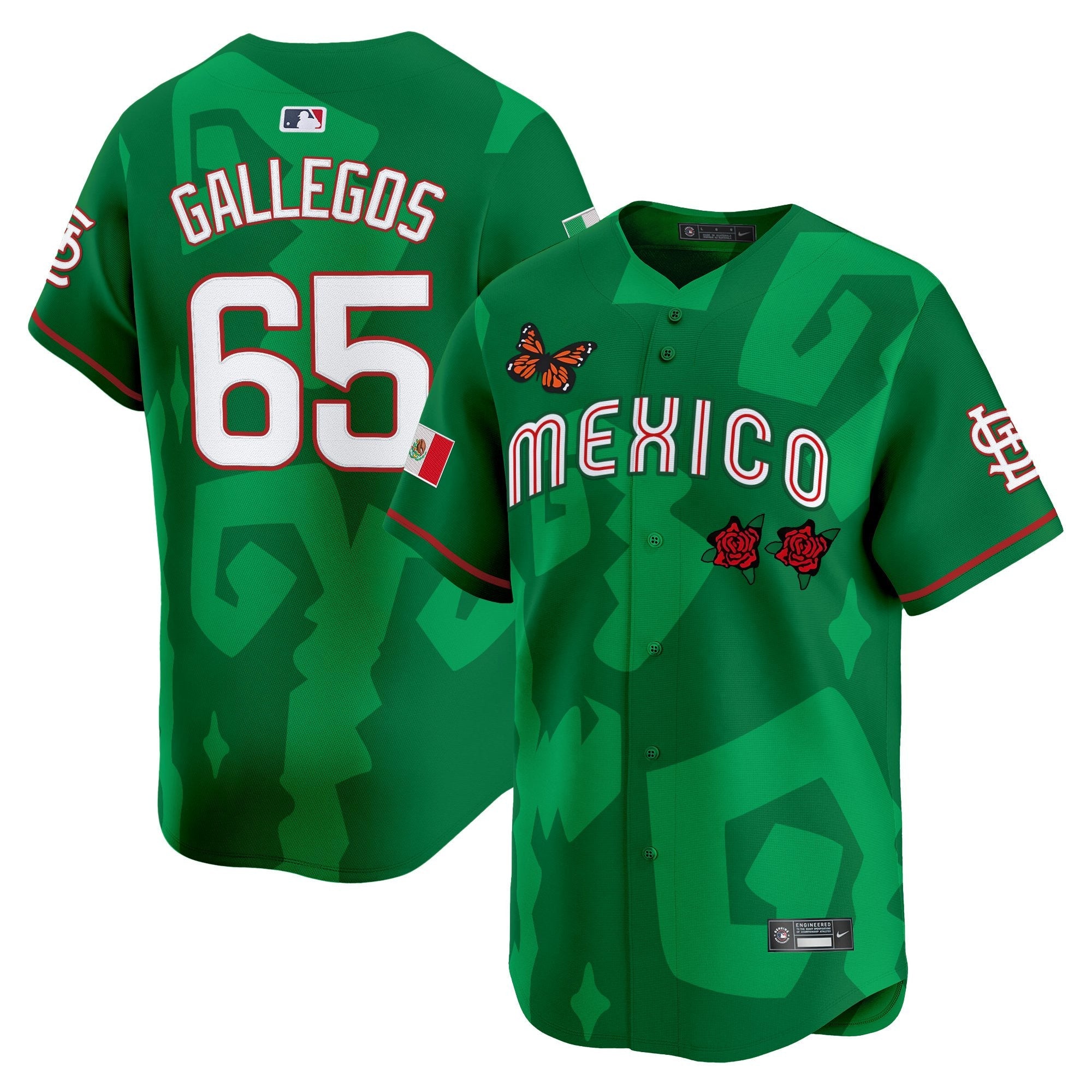 Men’s 2025 Mexican Heritage x Sentrock Vapor Premier Limited Jersey – Stitched
