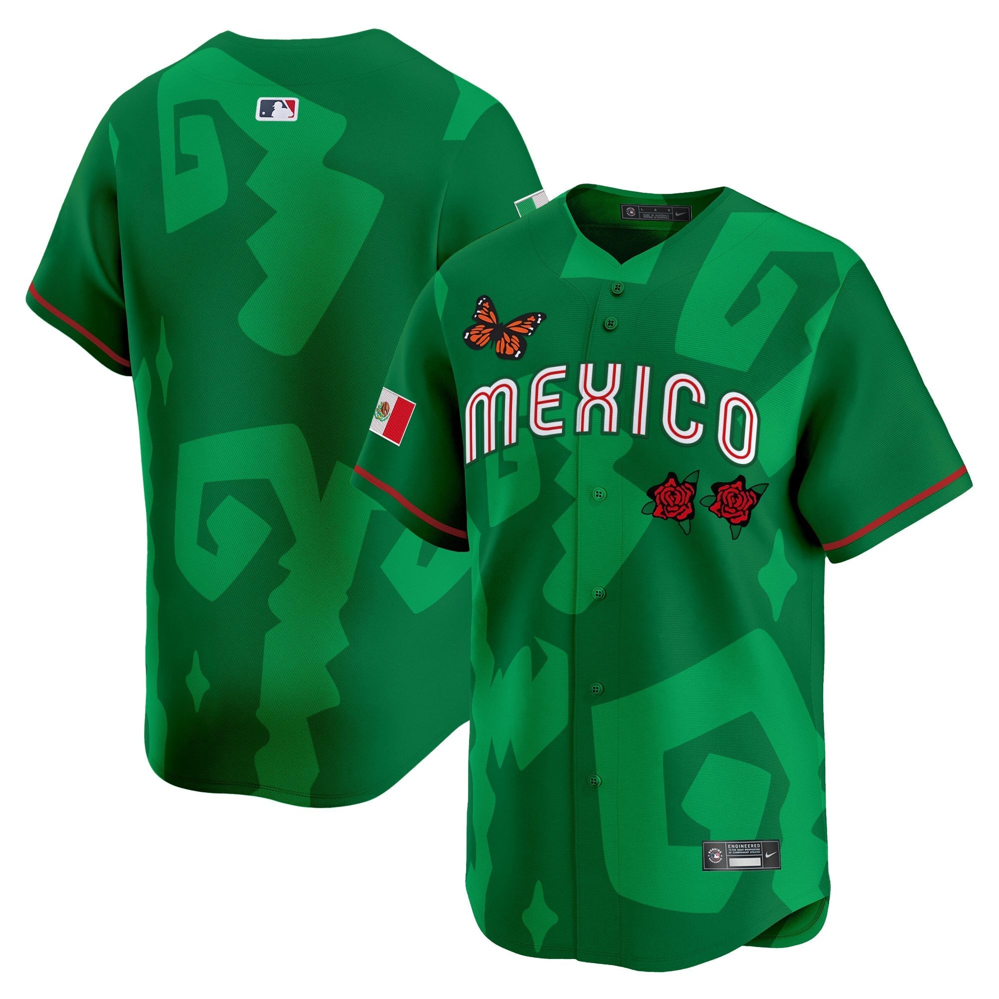 Men’s 2025 Mexican Heritage x Sentrock Vapor Premier Limited Jersey – Stitched