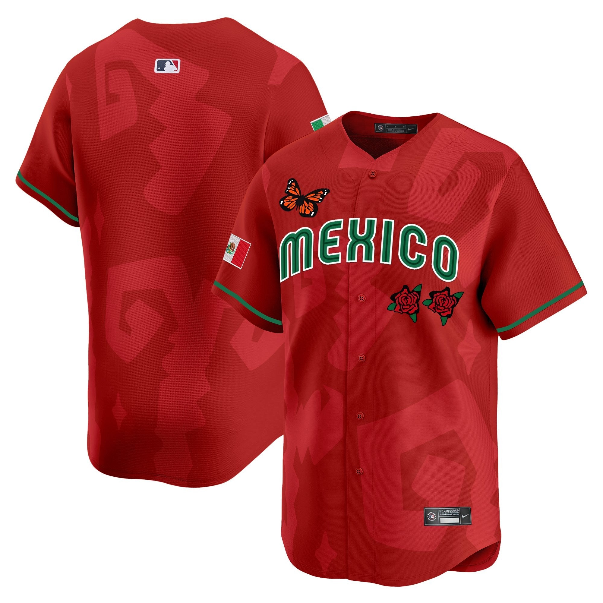 Men’s 2025 Mexican Heritage x Sentrock Vapor Premier Limited Jersey – Stitched