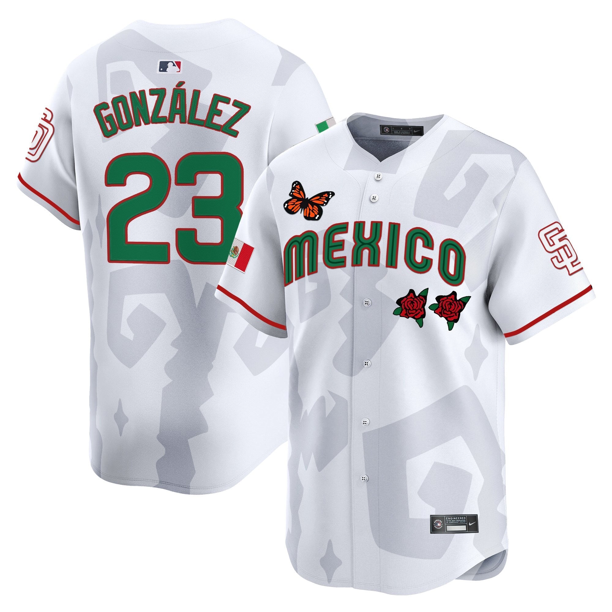 Men’s 2025 Mexican Heritage x Sentrock Vapor Premier Limited Jersey – Stitched