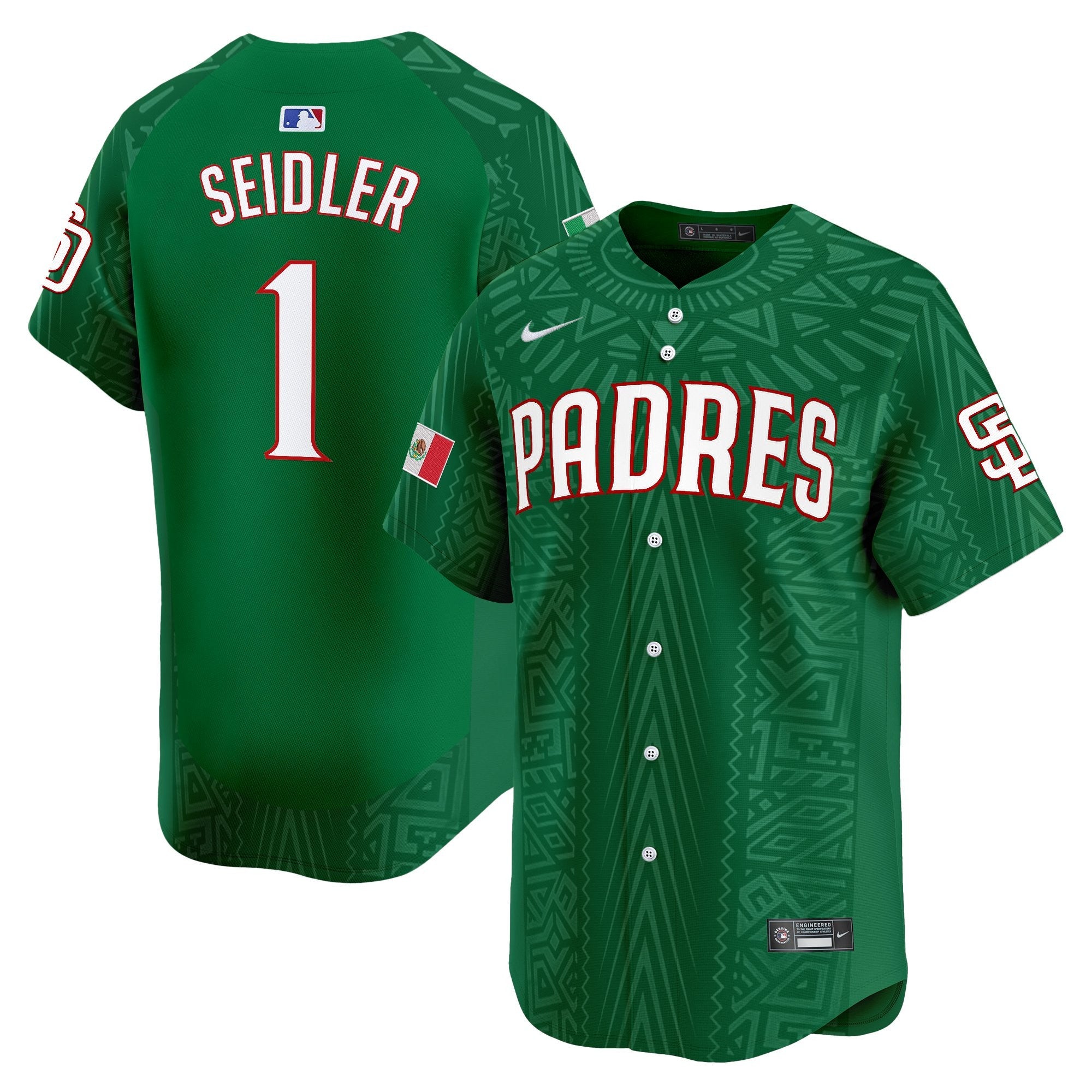 Men’s San Diego 2025 Mexican Heritage Vapor Premier Limited Jersey – Stitched