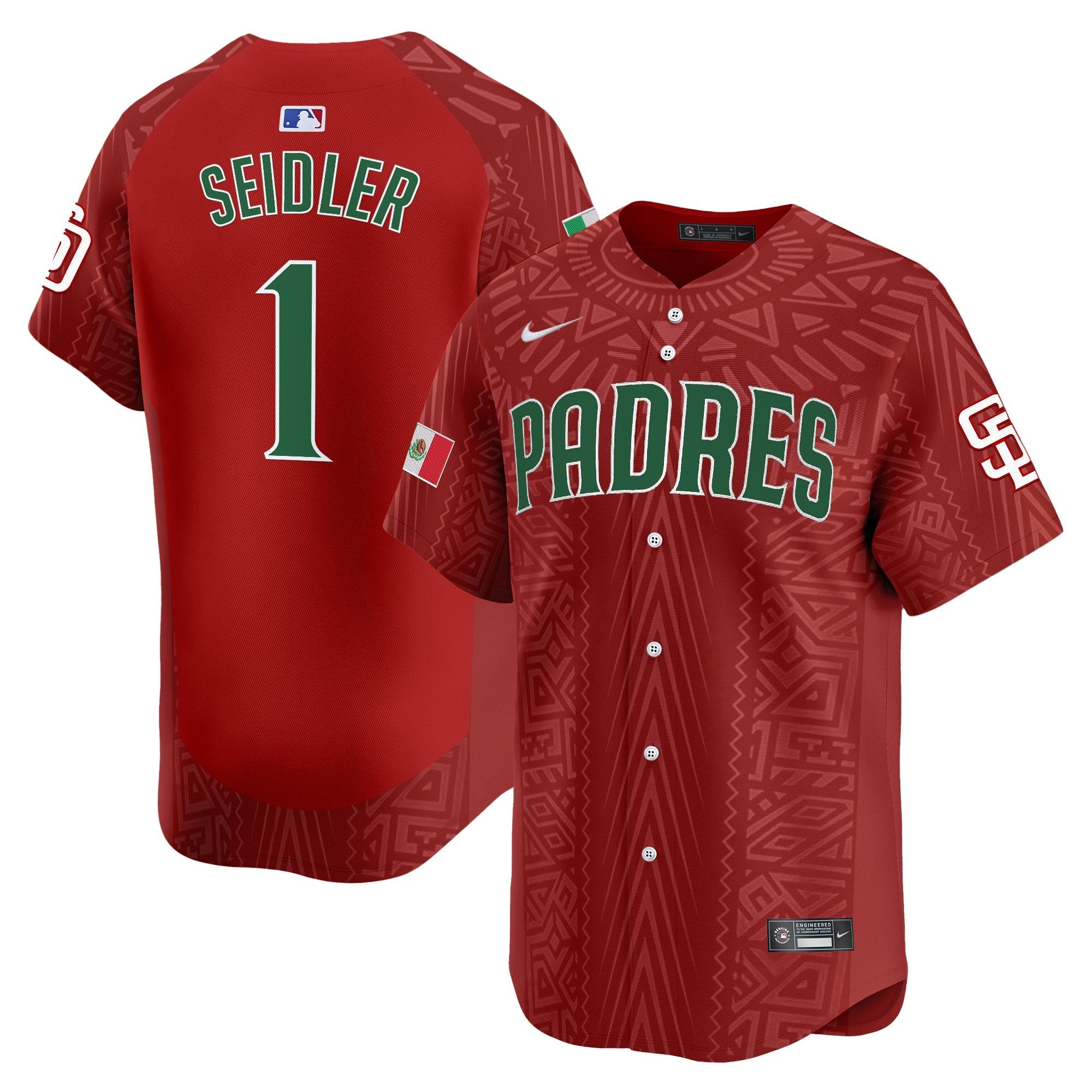 Men’s San Diego 2025 Mexican Heritage Vapor Premier Limited Jersey – Stitched