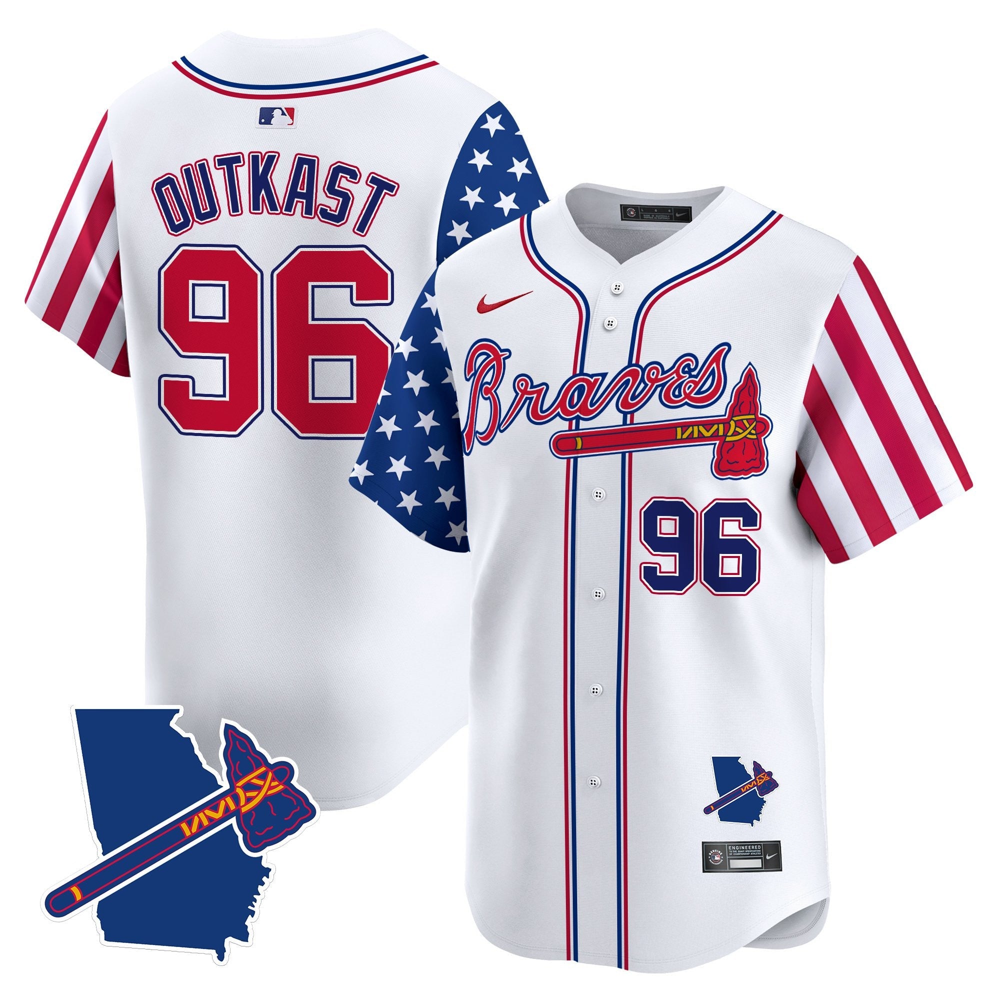 Men’s Atlanta 2025 Independence Day Vapor Premier Limited Jersey