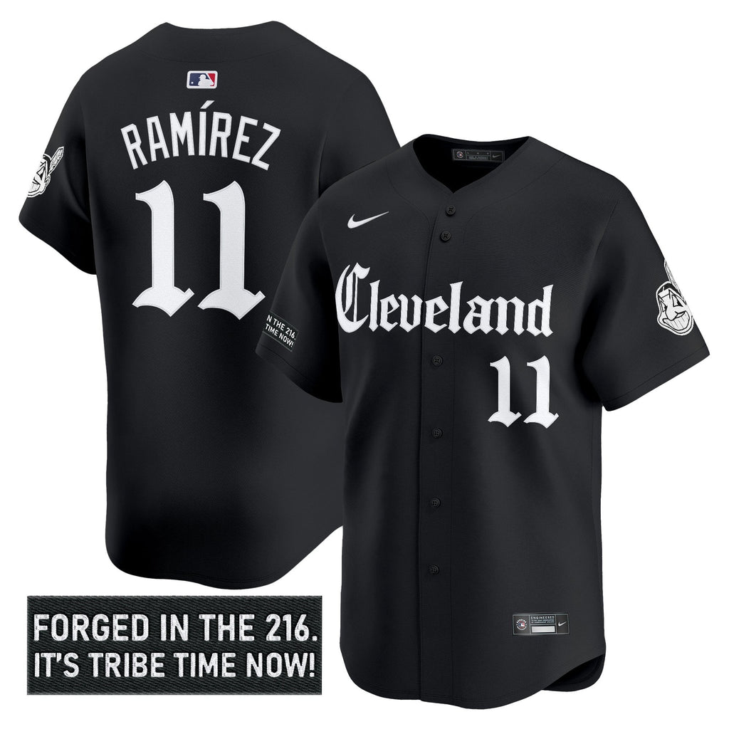 Men’s Cleveland Indians ‘Gothic Iron Edition’ Vapor Premier Limited Jersey