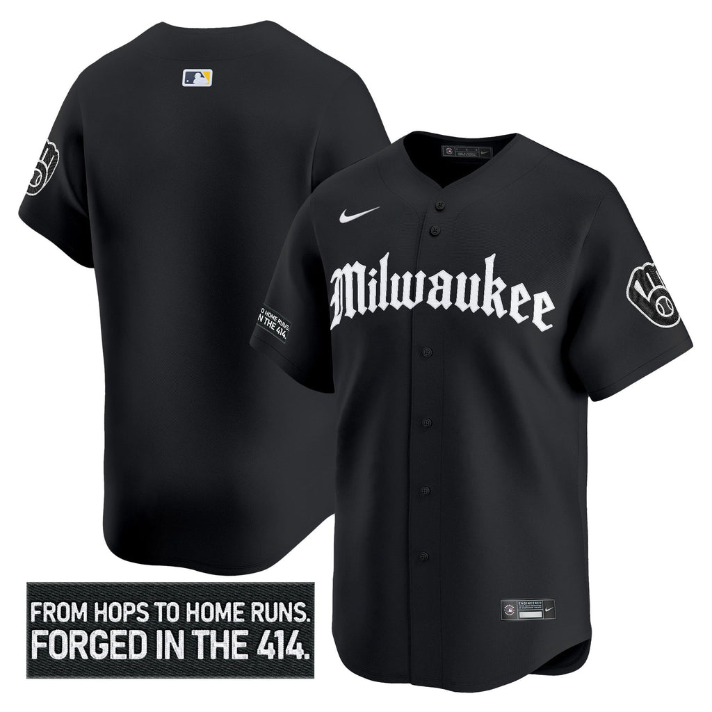 Men’s Milwaukee ‘Gothic 414 Shadows Edition’ Vapor Premier Limited Jersey
