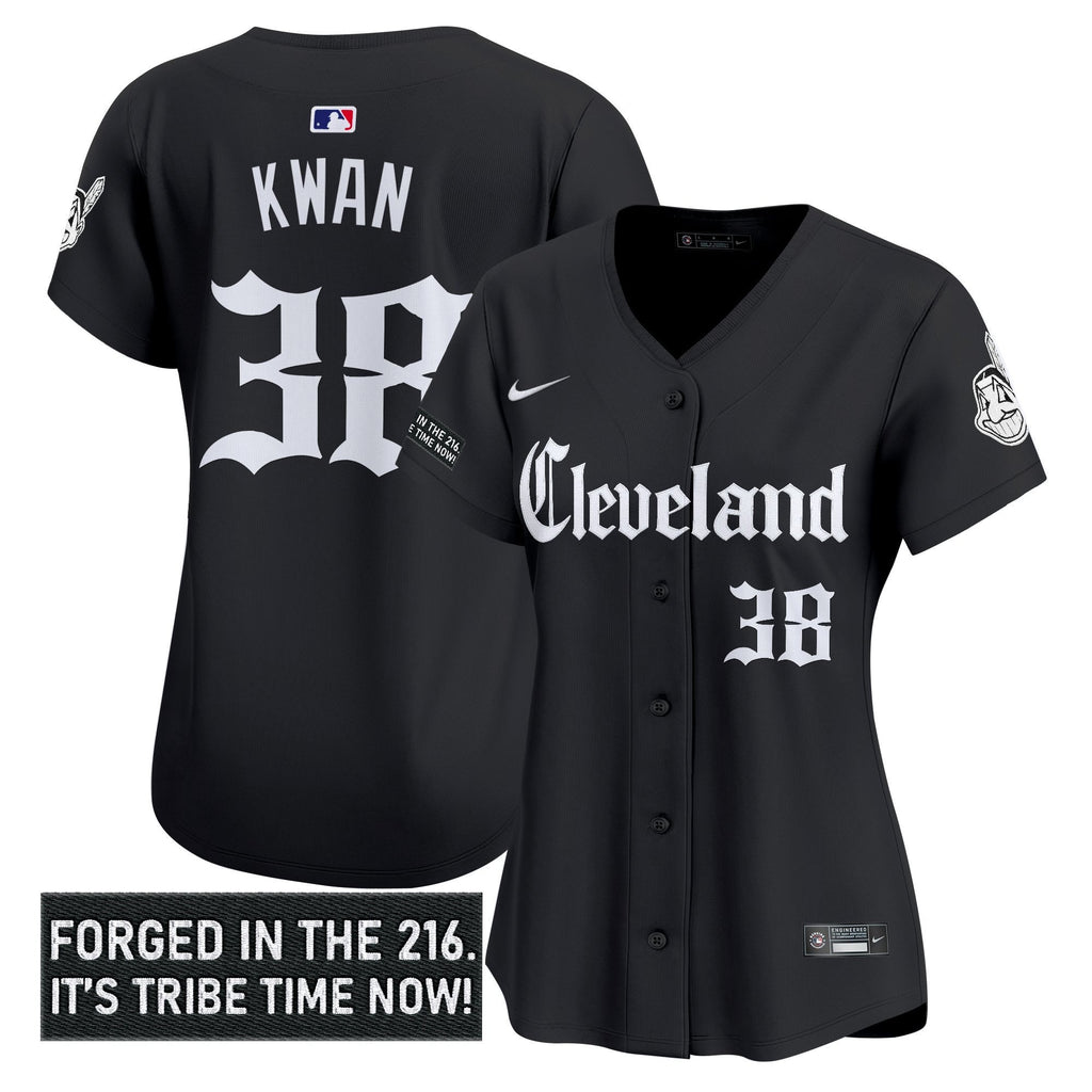 Women’s Cleveland Indians ‘Gothic Iron Edition’ Vapor Premier Limited Jersey