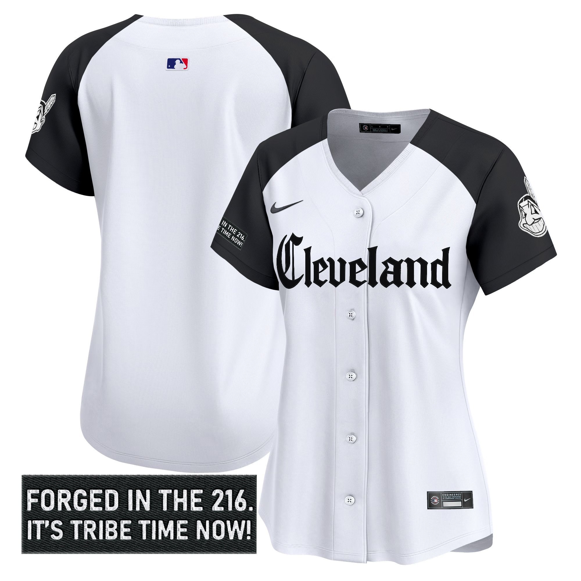 Women’s Cleveland Indians ‘Gothic Iron Edition’ Vapor Premier Limited Jersey