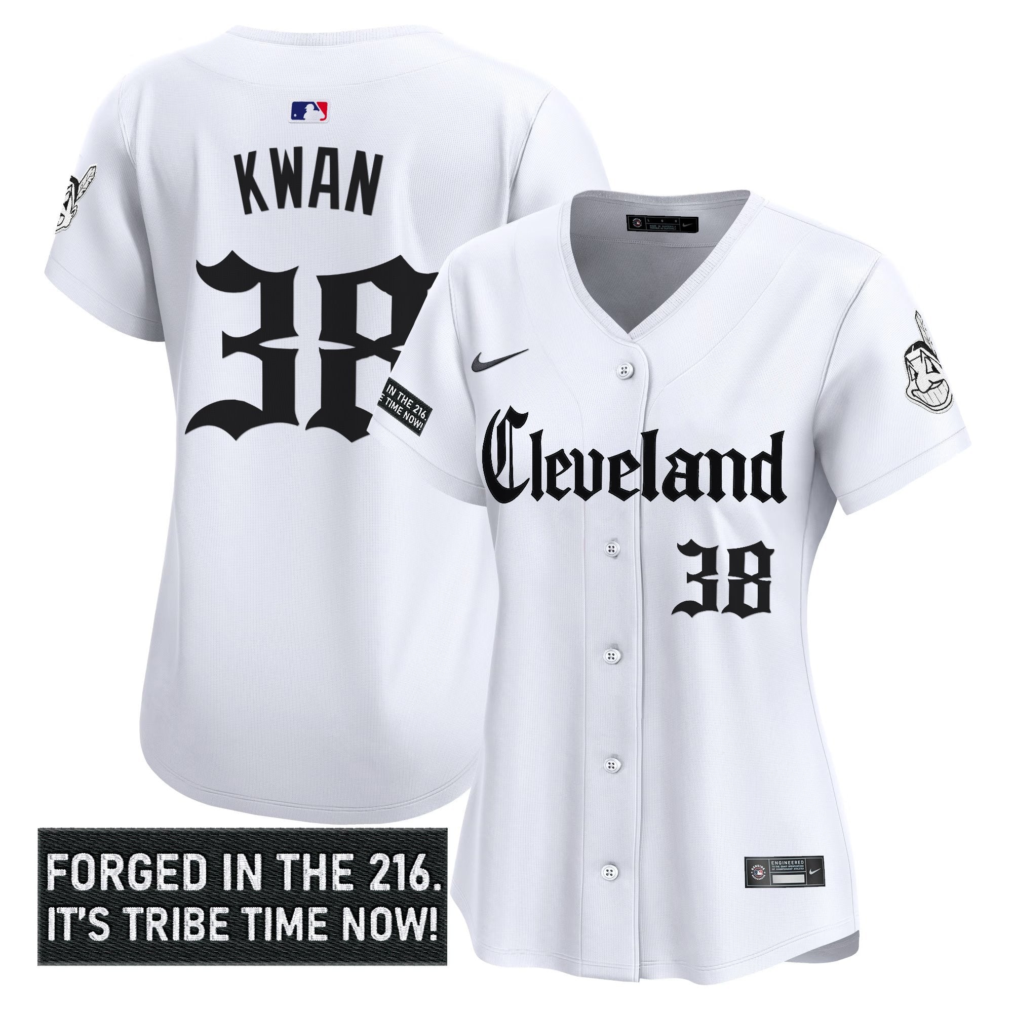 Women’s Cleveland Indians ‘Gothic Iron Edition’ Vapor Premier Limited Jersey