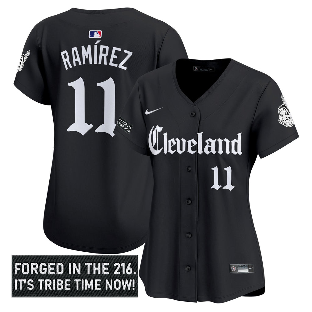 Women’s Cleveland Indians ‘Gothic Iron Edition’ Vapor Premier Limited Jersey