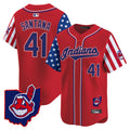 Men’s Cleveland Indians 2025 Independence Day Vapor Premier Limited Jersey