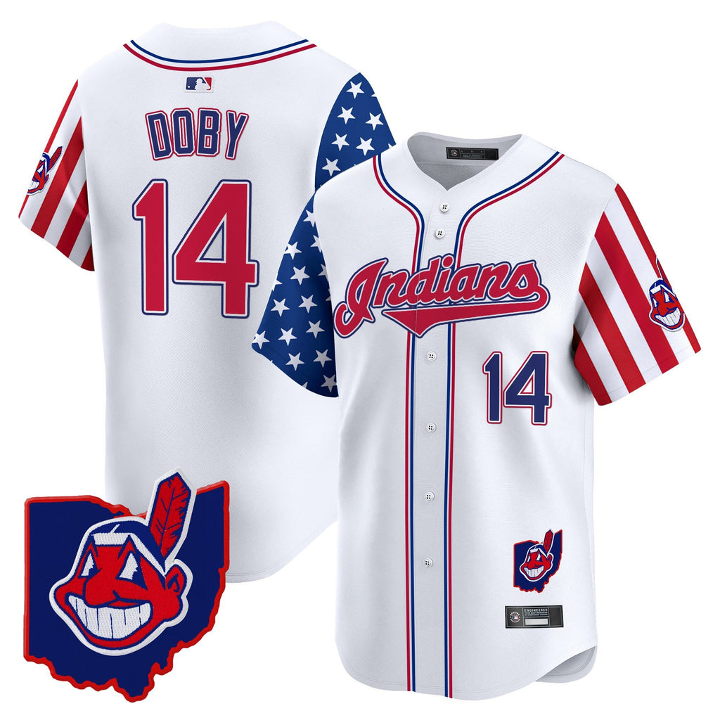 Men’s Cleveland Indians 2025 Independence Day Vapor Premier Limited Jersey