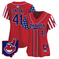Women’s Cleveland Indians 2025 Independence Day Vapor Premier Limited Jersey