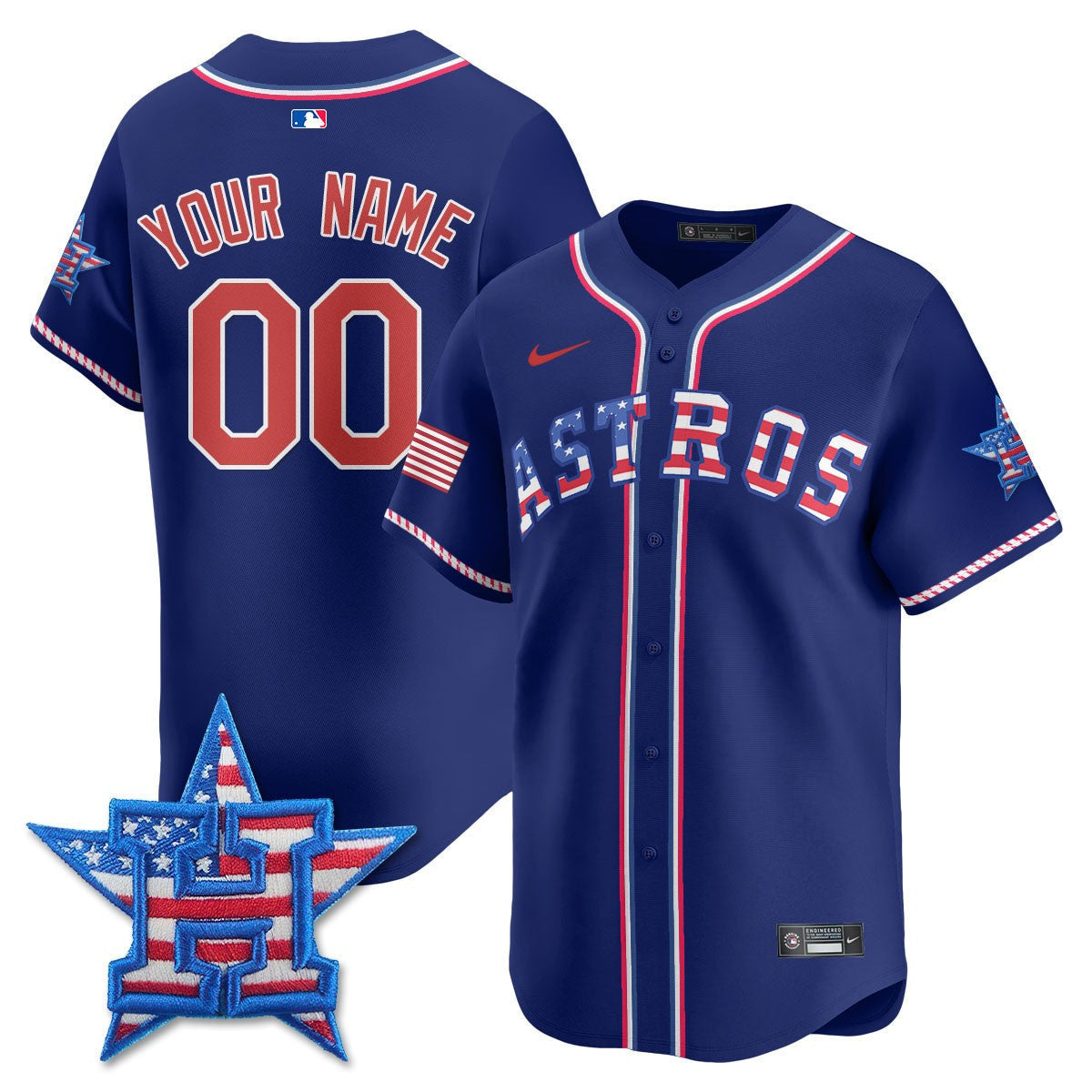 Houston 2025 Fourth of July Vapor Premier Limited Custom Jersey