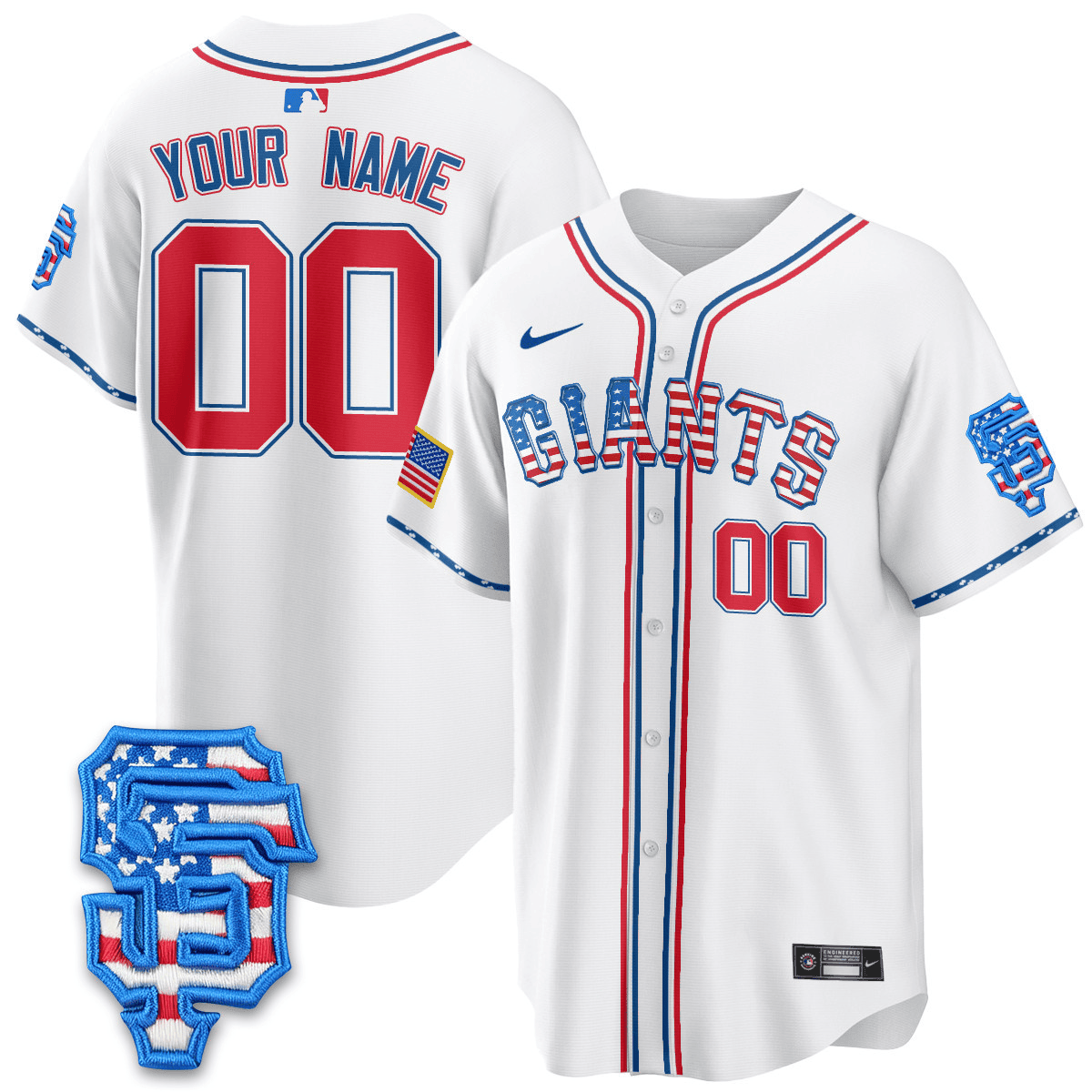 San Francisco 2025 Fourth of July Vapor Premier Limited Custom Jersey