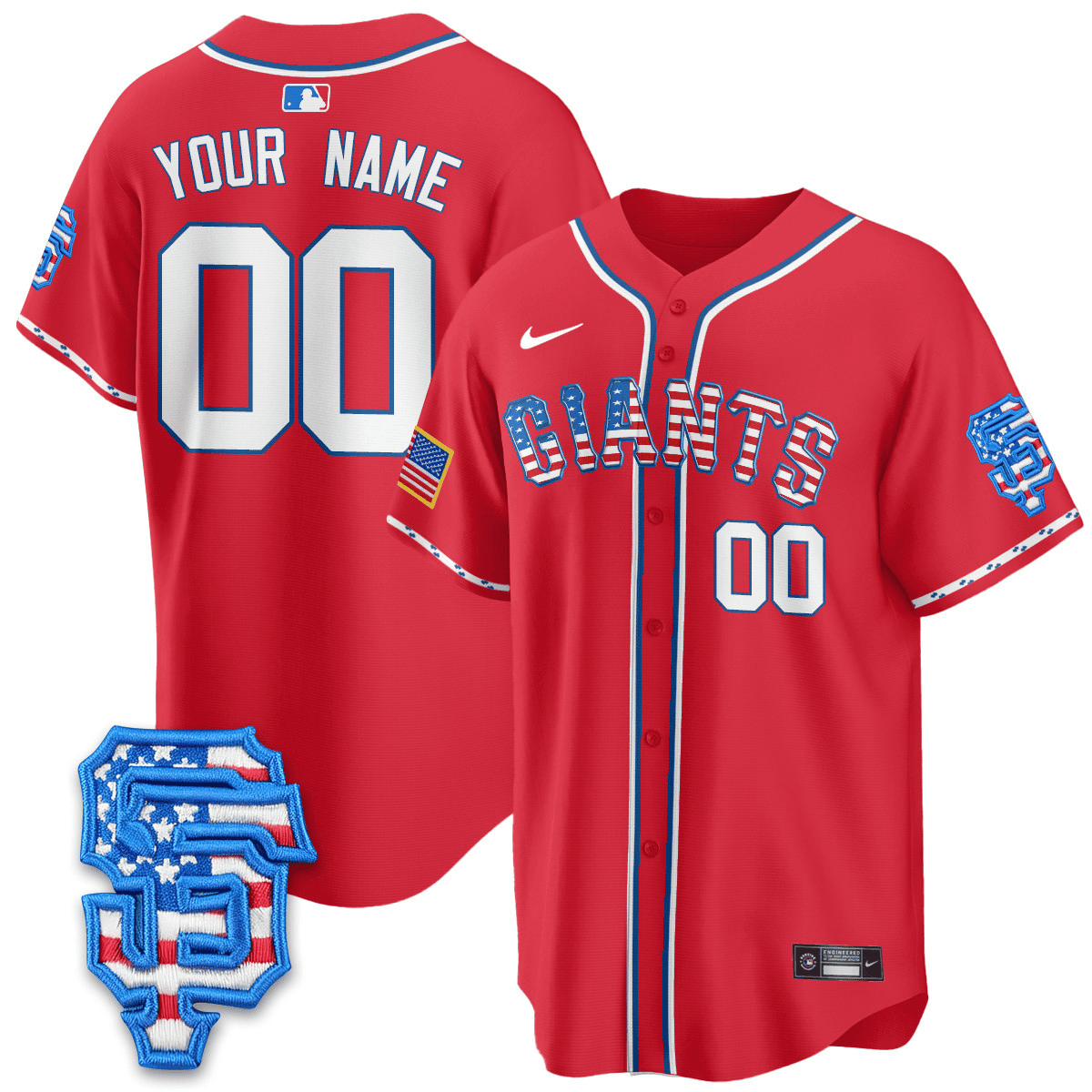 San Francisco 2025 Fourth of July Vapor Premier Limited Custom Jersey