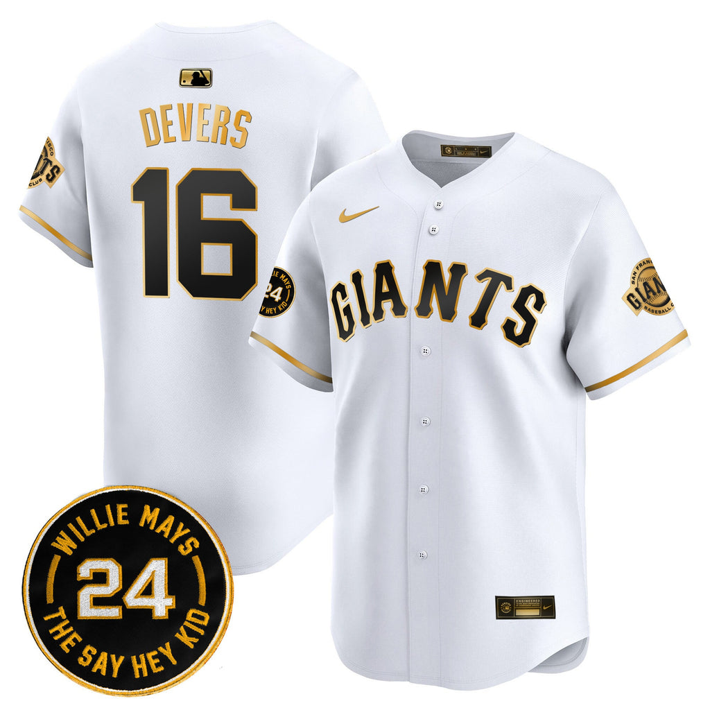 Men’s San Francisco 2025 Willie Mays Patch Vapor Premier Limited Jersey