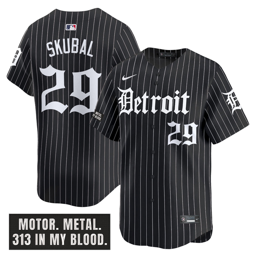Men’s Detroit ‘Motor Gothic Edition’ Vapor Premier Limited Jersey