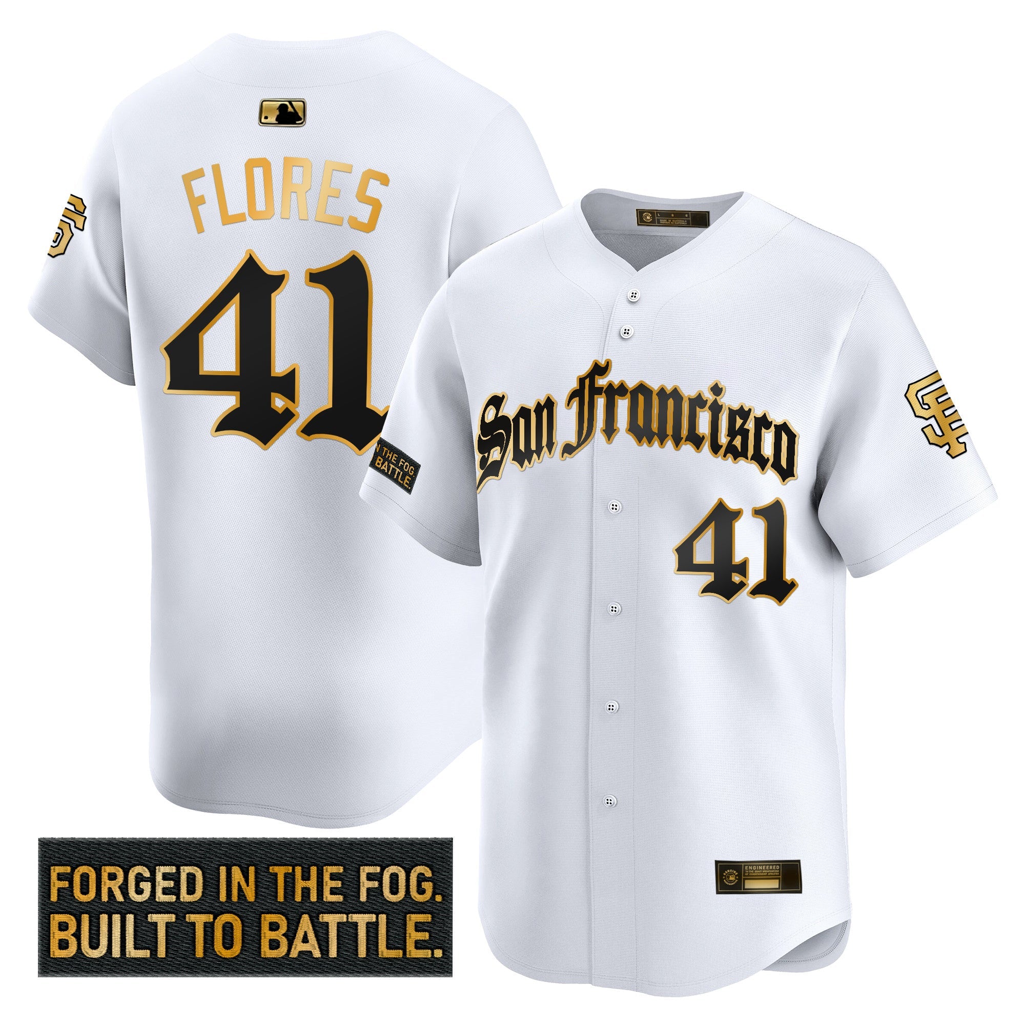 Men’s San Francisco ‘Gothic Fog Edition’ Gold Vapor Premier Limited Jersey