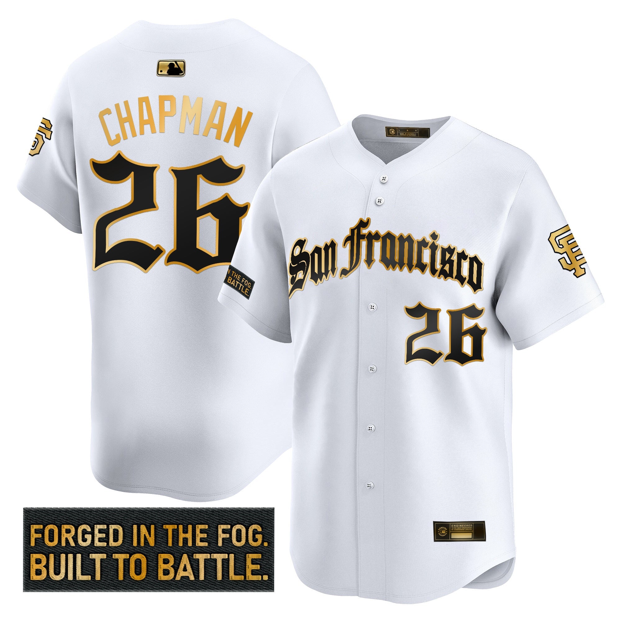 Men’s San Francisco ‘Gothic Fog Edition’ Gold Vapor Premier Limited Jersey