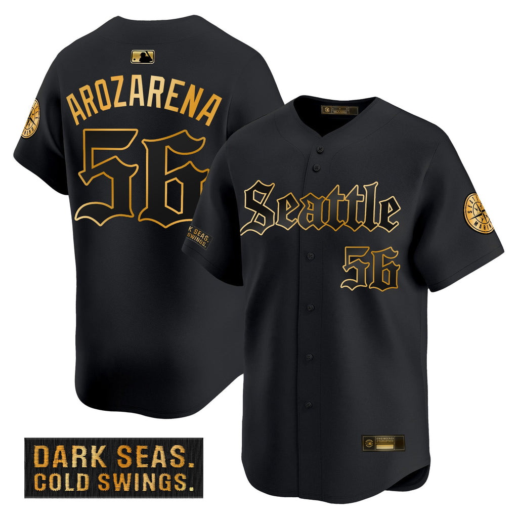 Men’s Seattle ‘Deep Sea Gothic Edition’ Gold Vapor Premier Limited Jersey