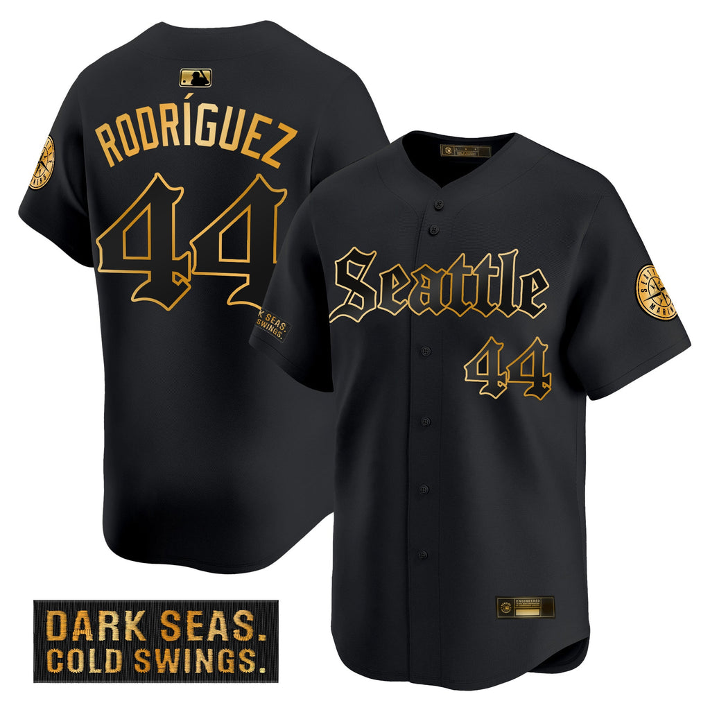 Men’s Seattle ‘Deep Sea Gothic Edition’ Gold Vapor Premier Limited Jersey