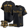 San Diego ‘Gothic Edition’ Gold Vapor Premier Limited Custom Jersey